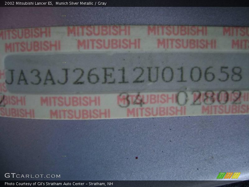 Munich Silver Metallic / Gray 2002 Mitsubishi Lancer ES
