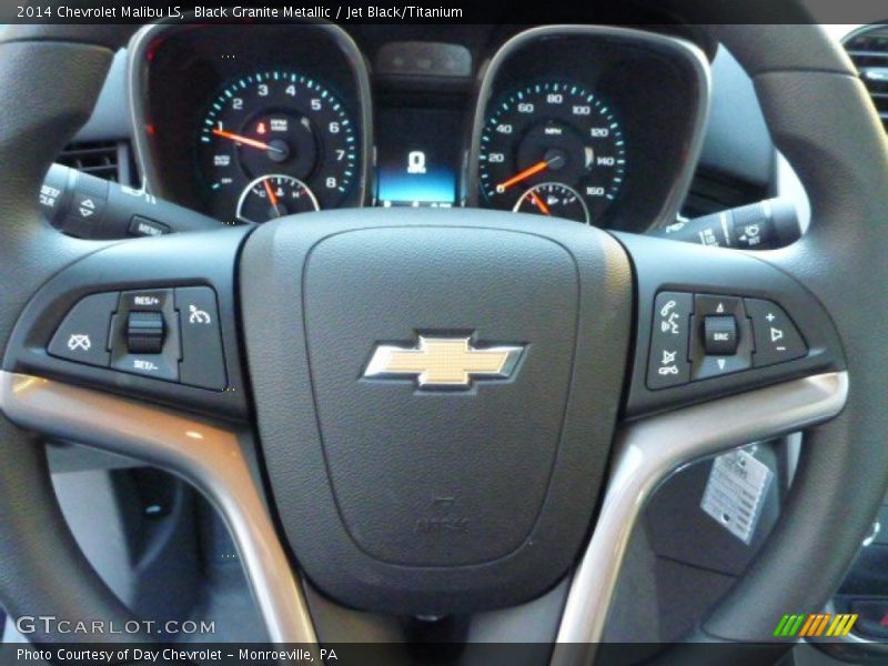 Black Granite Metallic / Jet Black/Titanium 2014 Chevrolet Malibu LS