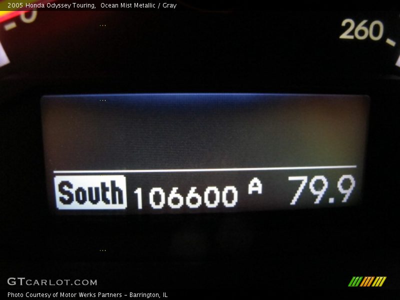 Ocean Mist Metallic / Gray 2005 Honda Odyssey Touring