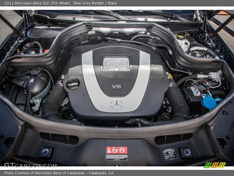 Steel Grey Metallic / Black 2011 Mercedes-Benz GLK 350 4Matic