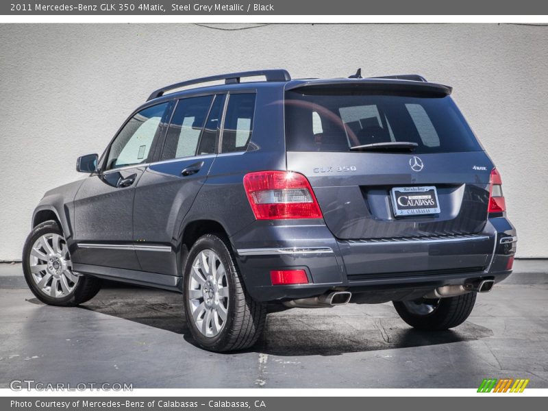 Steel Grey Metallic / Black 2011 Mercedes-Benz GLK 350 4Matic
