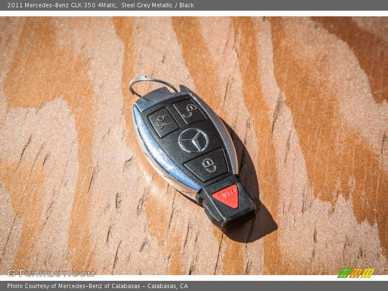 Steel Grey Metallic / Black 2011 Mercedes-Benz GLK 350 4Matic
