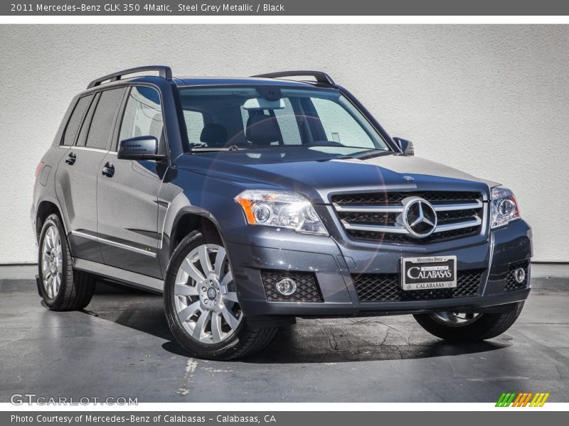 Steel Grey Metallic / Black 2011 Mercedes-Benz GLK 350 4Matic