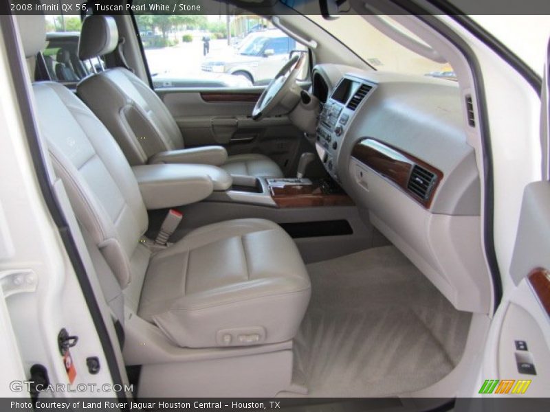 Tuscan Pearl White / Stone 2008 Infiniti QX 56