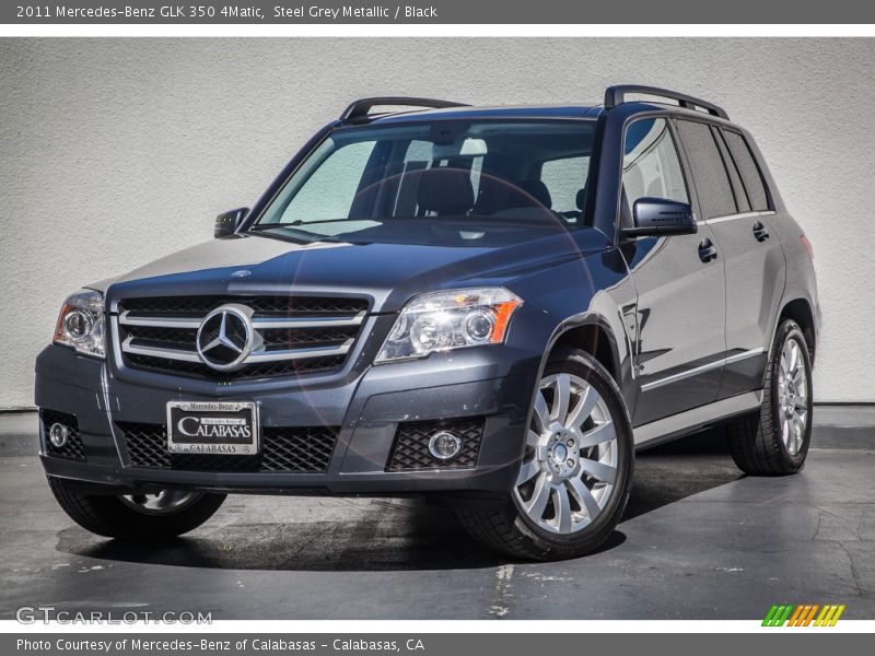 Steel Grey Metallic / Black 2011 Mercedes-Benz GLK 350 4Matic