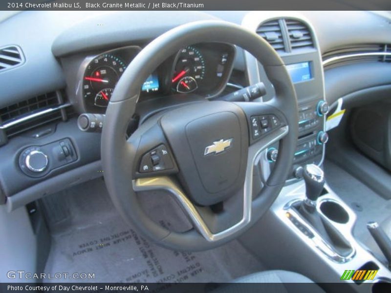 Black Granite Metallic / Jet Black/Titanium 2014 Chevrolet Malibu LS