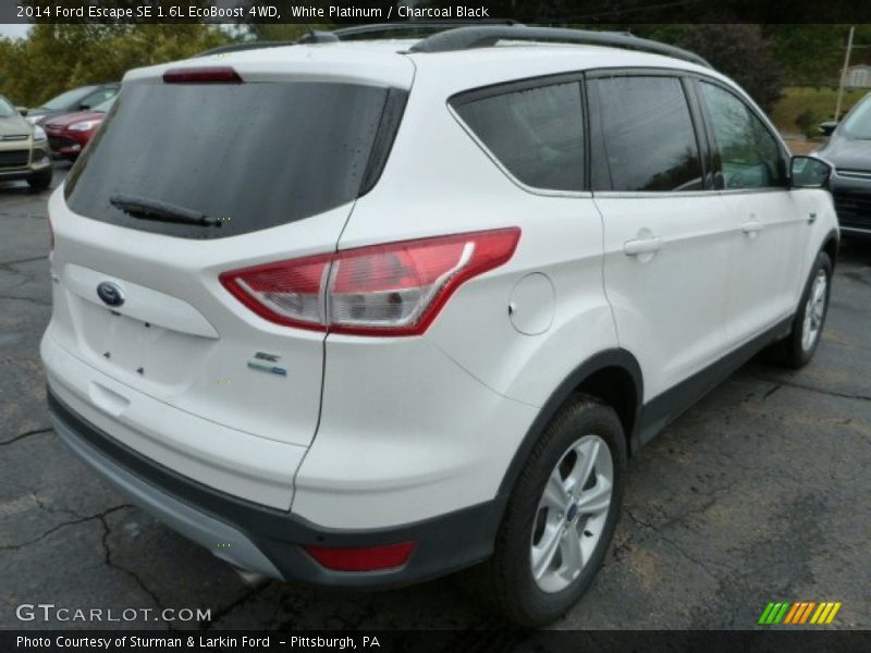 White Platinum / Charcoal Black 2014 Ford Escape SE 1.6L EcoBoost 4WD