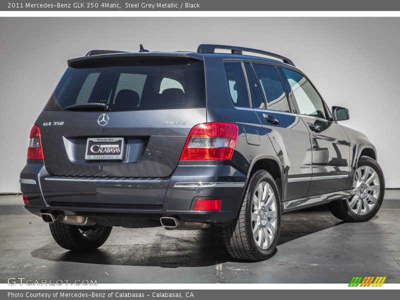 Steel Grey Metallic / Black 2011 Mercedes-Benz GLK 350 4Matic