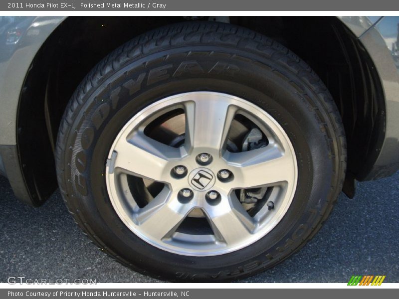 Polished Metal Metallic / Gray 2011 Honda Pilot EX-L
