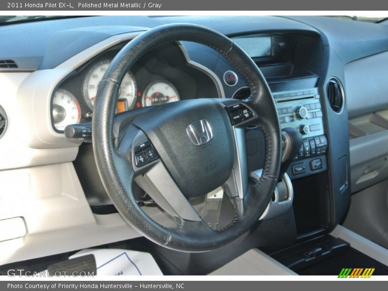 Polished Metal Metallic / Gray 2011 Honda Pilot EX-L