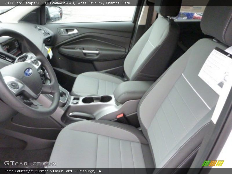 White Platinum / Charcoal Black 2014 Ford Escape SE 1.6L EcoBoost 4WD