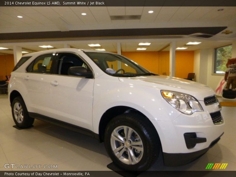 Summit White / Jet Black 2014 Chevrolet Equinox LS AWD