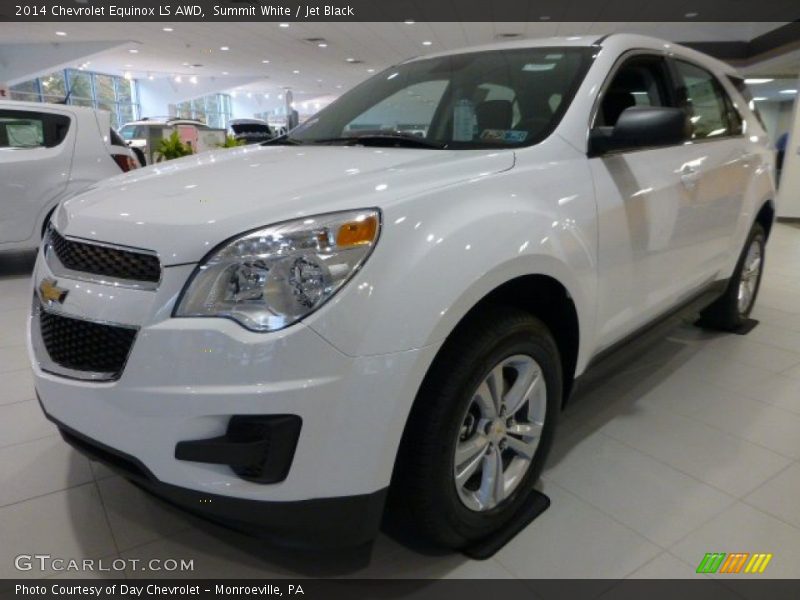 Summit White / Jet Black 2014 Chevrolet Equinox LS AWD