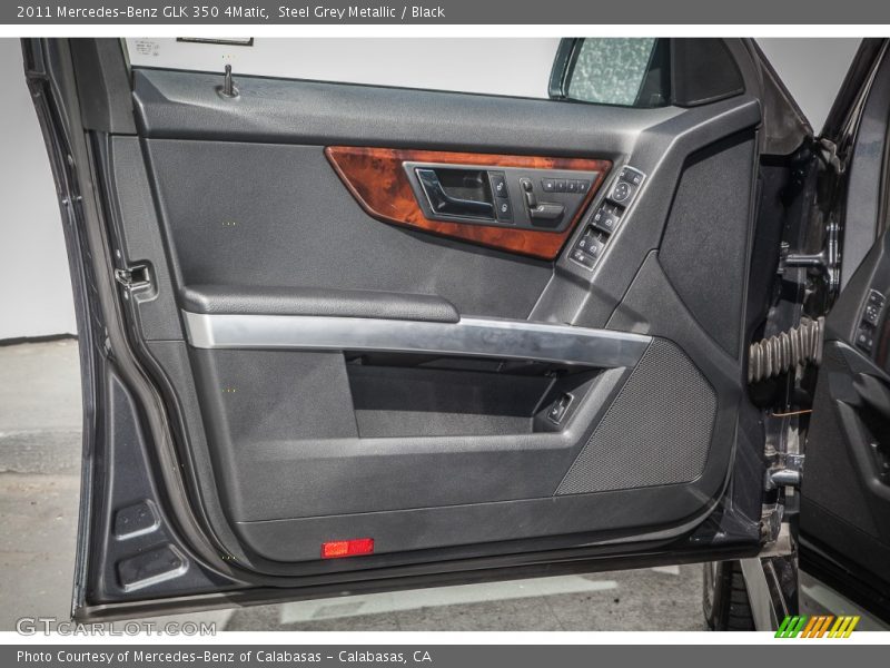 Steel Grey Metallic / Black 2011 Mercedes-Benz GLK 350 4Matic