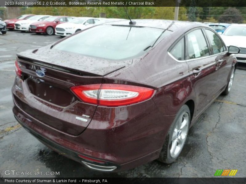 Bordeaux Reserve Red Metallic / Charcoal Black 2013 Ford Fusion SE 2.0 EcoBoost