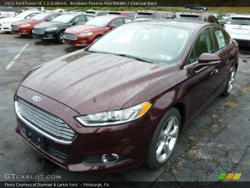Bordeaux Reserve Red Metallic / Charcoal Black 2013 Ford Fusion SE 2.0 EcoBoost