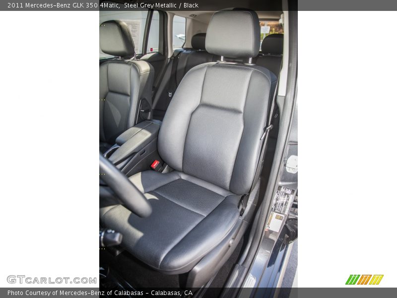 Steel Grey Metallic / Black 2011 Mercedes-Benz GLK 350 4Matic