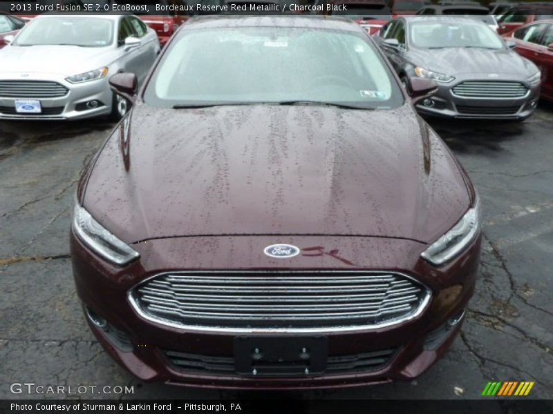 Bordeaux Reserve Red Metallic / Charcoal Black 2013 Ford Fusion SE 2.0 EcoBoost