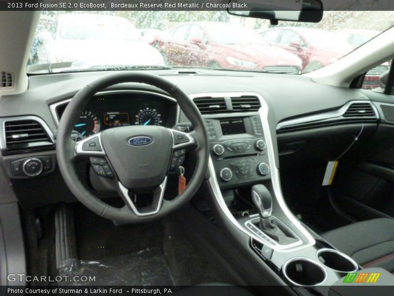 Bordeaux Reserve Red Metallic / Charcoal Black 2013 Ford Fusion SE 2.0 EcoBoost