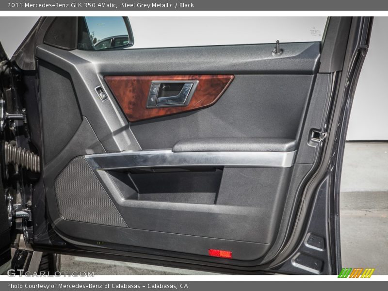 Steel Grey Metallic / Black 2011 Mercedes-Benz GLK 350 4Matic