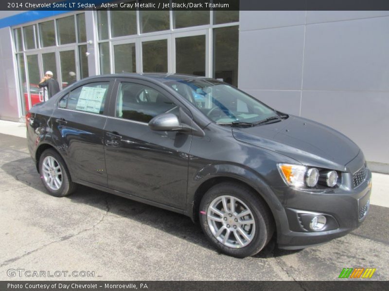Ashen Gray Metallic / Jet Black/Dark Titanium 2014 Chevrolet Sonic LT Sedan