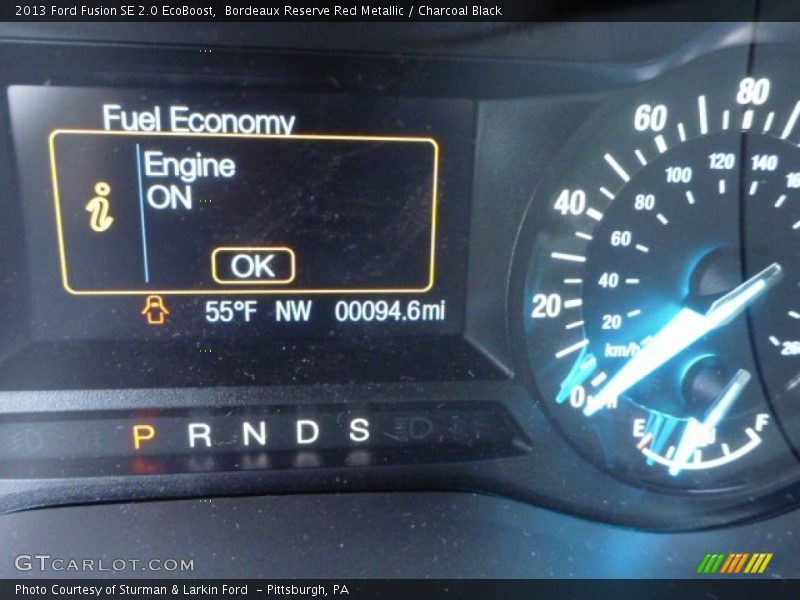 Bordeaux Reserve Red Metallic / Charcoal Black 2013 Ford Fusion SE 2.0 EcoBoost
