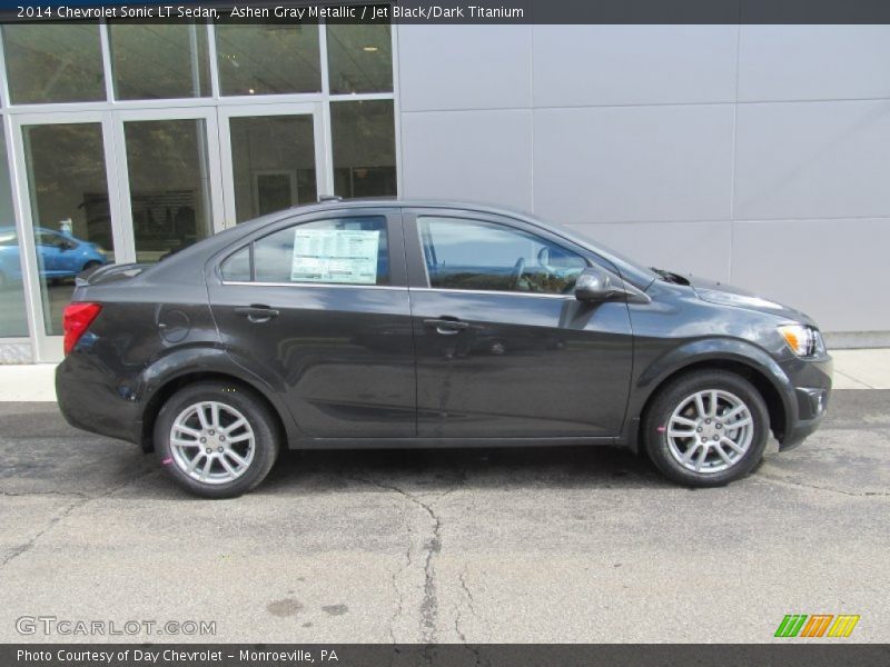 Ashen Gray Metallic / Jet Black/Dark Titanium 2014 Chevrolet Sonic LT Sedan