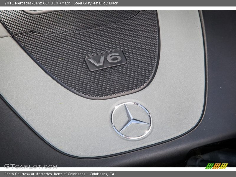 Steel Grey Metallic / Black 2011 Mercedes-Benz GLK 350 4Matic