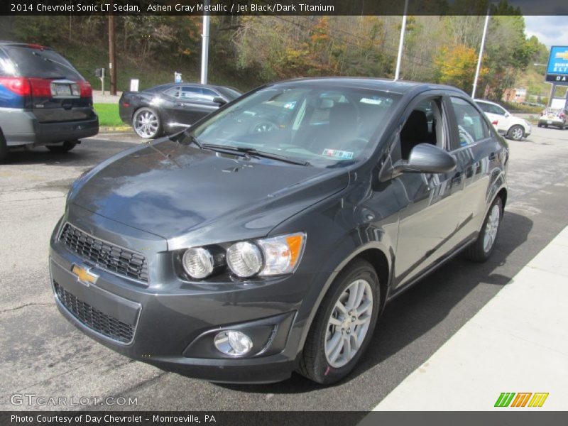 Ashen Gray Metallic / Jet Black/Dark Titanium 2014 Chevrolet Sonic LT Sedan