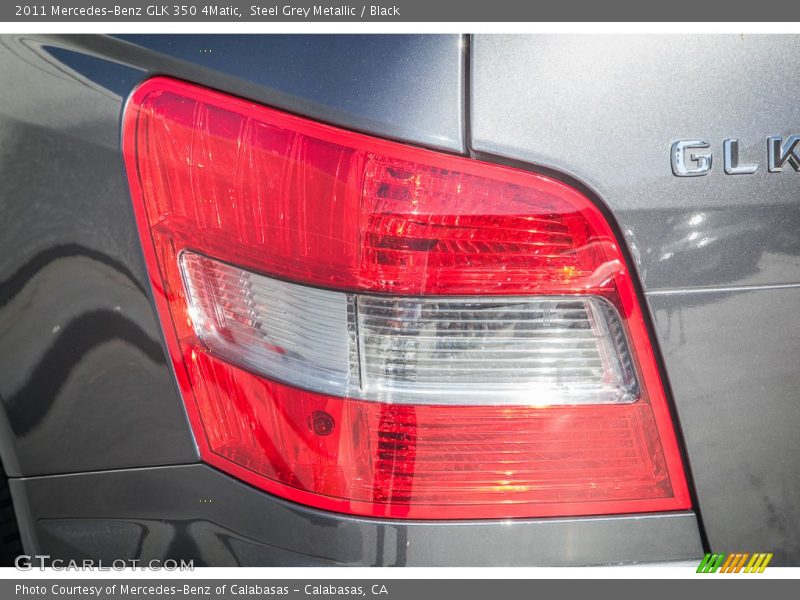 Steel Grey Metallic / Black 2011 Mercedes-Benz GLK 350 4Matic
