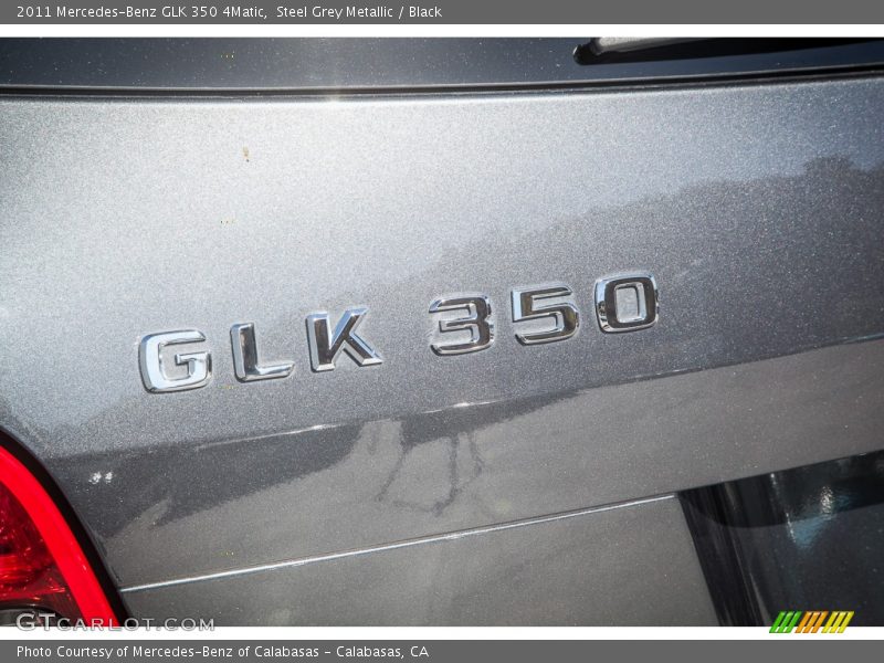 Steel Grey Metallic / Black 2011 Mercedes-Benz GLK 350 4Matic