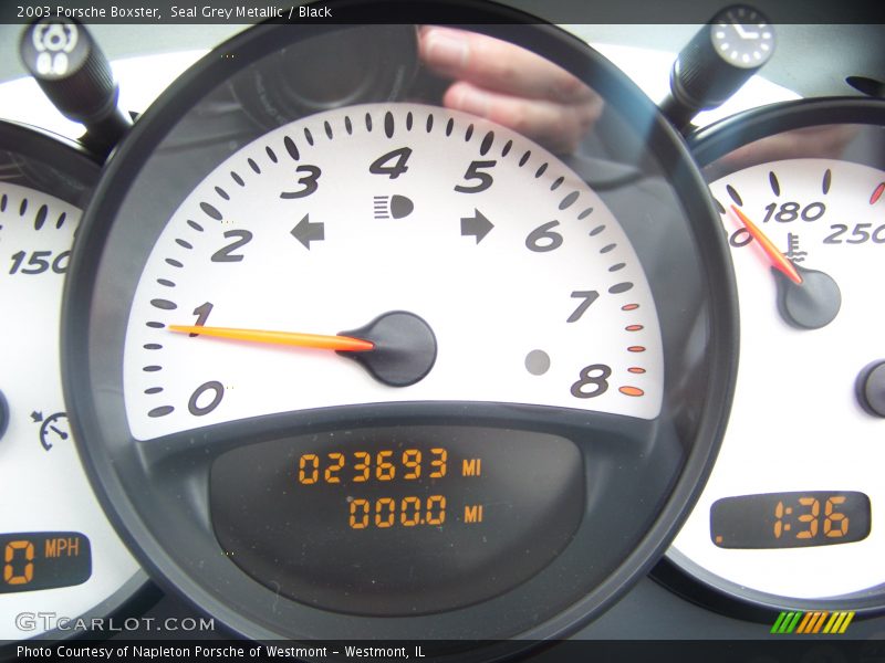 Seal Grey Metallic / Black 2003 Porsche Boxster