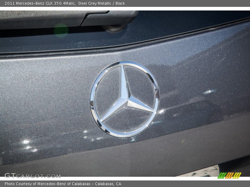 Steel Grey Metallic / Black 2011 Mercedes-Benz GLK 350 4Matic