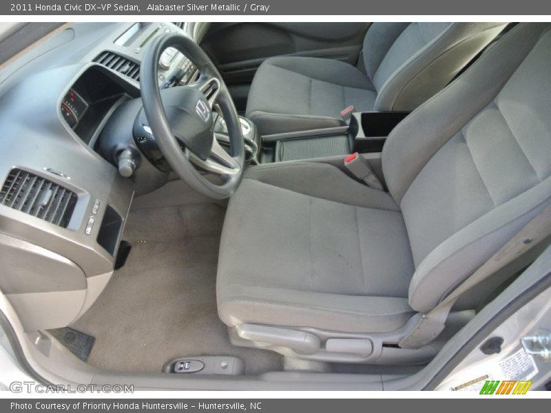 Alabaster Silver Metallic / Gray 2011 Honda Civic DX-VP Sedan
