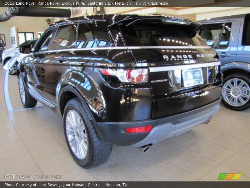 Santorini Black Metallic / Tan/Ivory/Espresso 2013 Land Rover Range Rover Evoque Pure