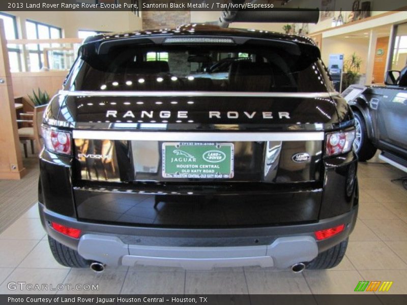 Santorini Black Metallic / Tan/Ivory/Espresso 2013 Land Rover Range Rover Evoque Pure