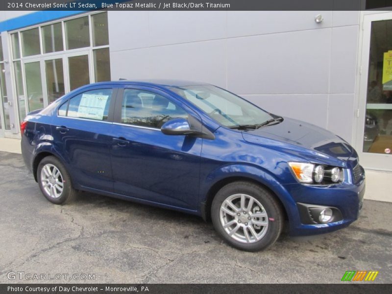 Blue Topaz Metallic / Jet Black/Dark Titanium 2014 Chevrolet Sonic LT Sedan