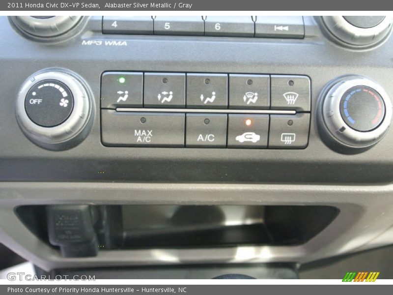 Alabaster Silver Metallic / Gray 2011 Honda Civic DX-VP Sedan