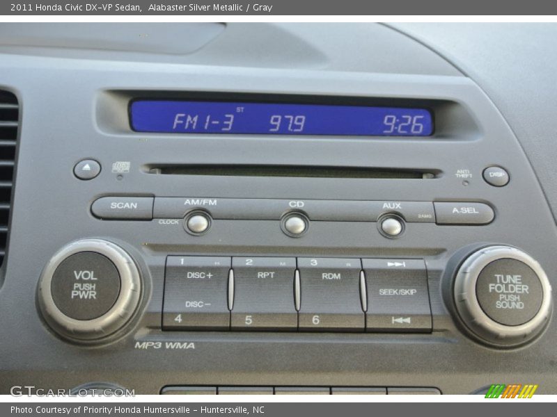 Alabaster Silver Metallic / Gray 2011 Honda Civic DX-VP Sedan