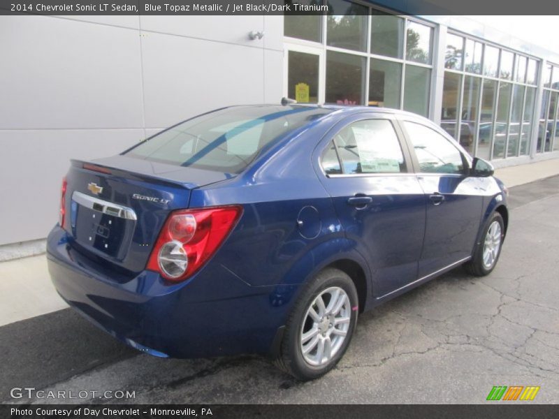 Blue Topaz Metallic / Jet Black/Dark Titanium 2014 Chevrolet Sonic LT Sedan
