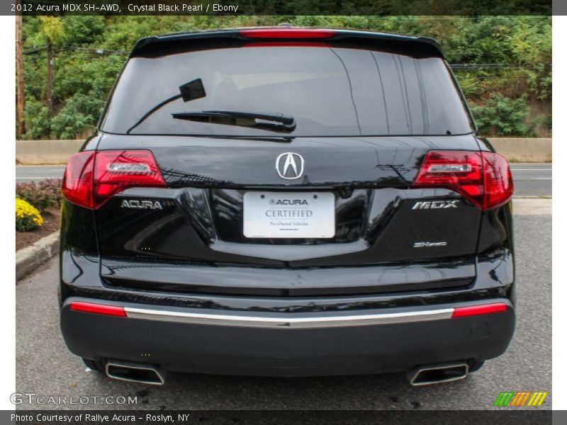 Crystal Black Pearl / Ebony 2012 Acura MDX SH-AWD