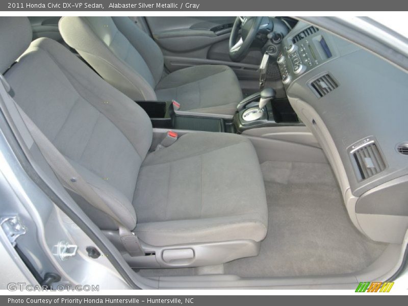 Alabaster Silver Metallic / Gray 2011 Honda Civic DX-VP Sedan