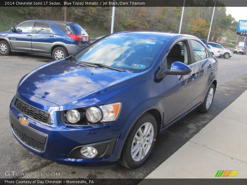 Blue Topaz Metallic / Jet Black/Dark Titanium 2014 Chevrolet Sonic LT Sedan