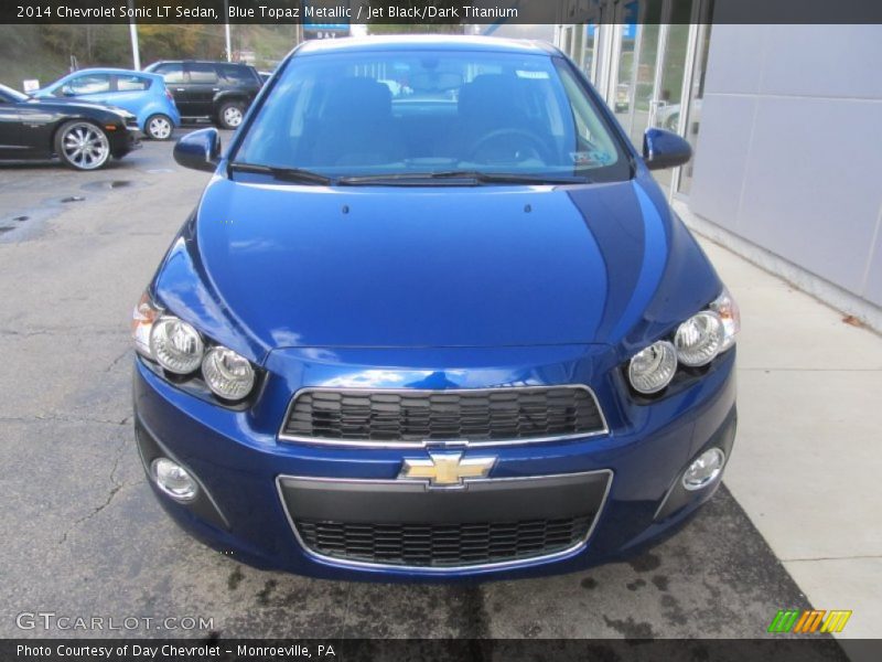 Blue Topaz Metallic / Jet Black/Dark Titanium 2014 Chevrolet Sonic LT Sedan