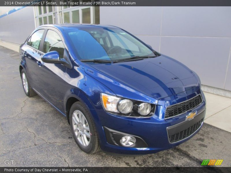 Blue Topaz Metallic / Jet Black/Dark Titanium 2014 Chevrolet Sonic LT Sedan