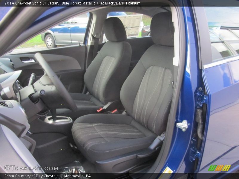 Blue Topaz Metallic / Jet Black/Dark Titanium 2014 Chevrolet Sonic LT Sedan