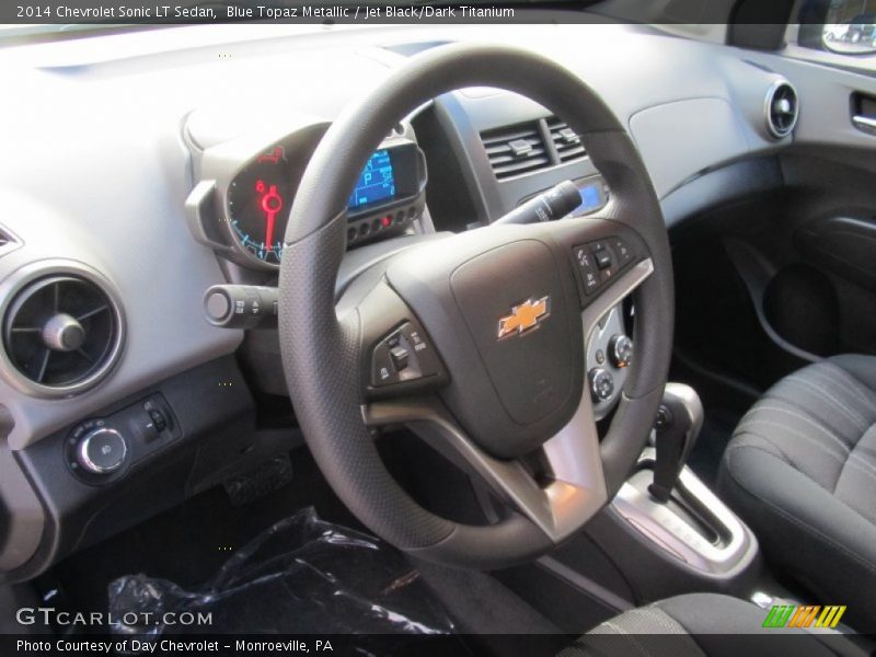Blue Topaz Metallic / Jet Black/Dark Titanium 2014 Chevrolet Sonic LT Sedan