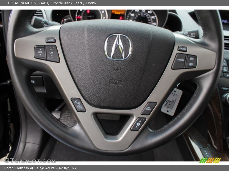 Crystal Black Pearl / Ebony 2012 Acura MDX SH-AWD