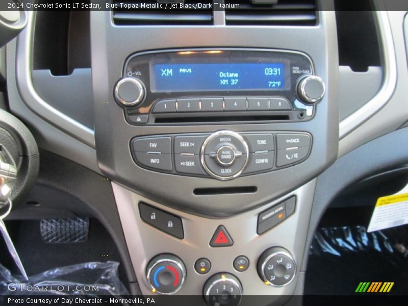 Blue Topaz Metallic / Jet Black/Dark Titanium 2014 Chevrolet Sonic LT Sedan