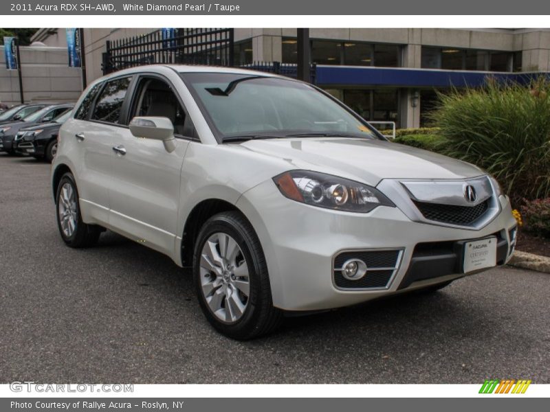 White Diamond Pearl / Taupe 2011 Acura RDX SH-AWD